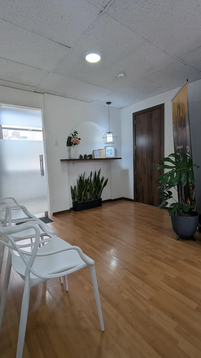 Sala de espera del centro psicológico Equimente